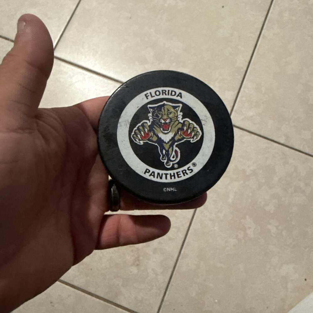 Vintage Florida Panthers Gary B. Bettman Official NHL Game Puck Made in Canada